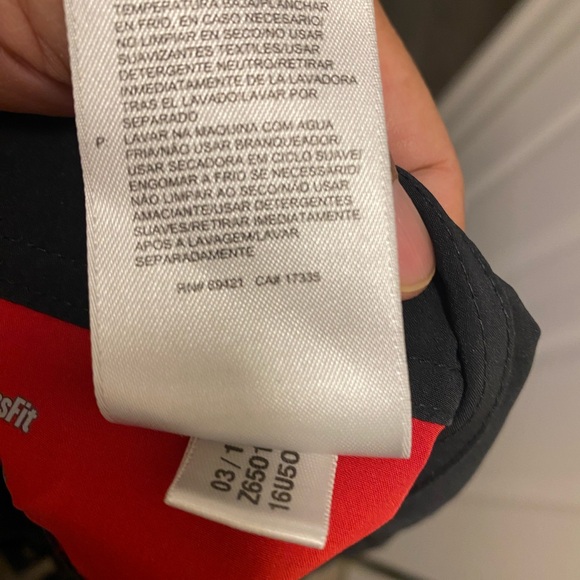 Reebok Crossfit Shorts Men’s Pocket Stretch Material Length 21” Black Red SZ LG - Picture 15 of 15